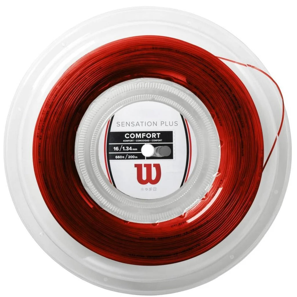 Wilson Sensation Plus 16g/1.30mm - String Reel - (Red)