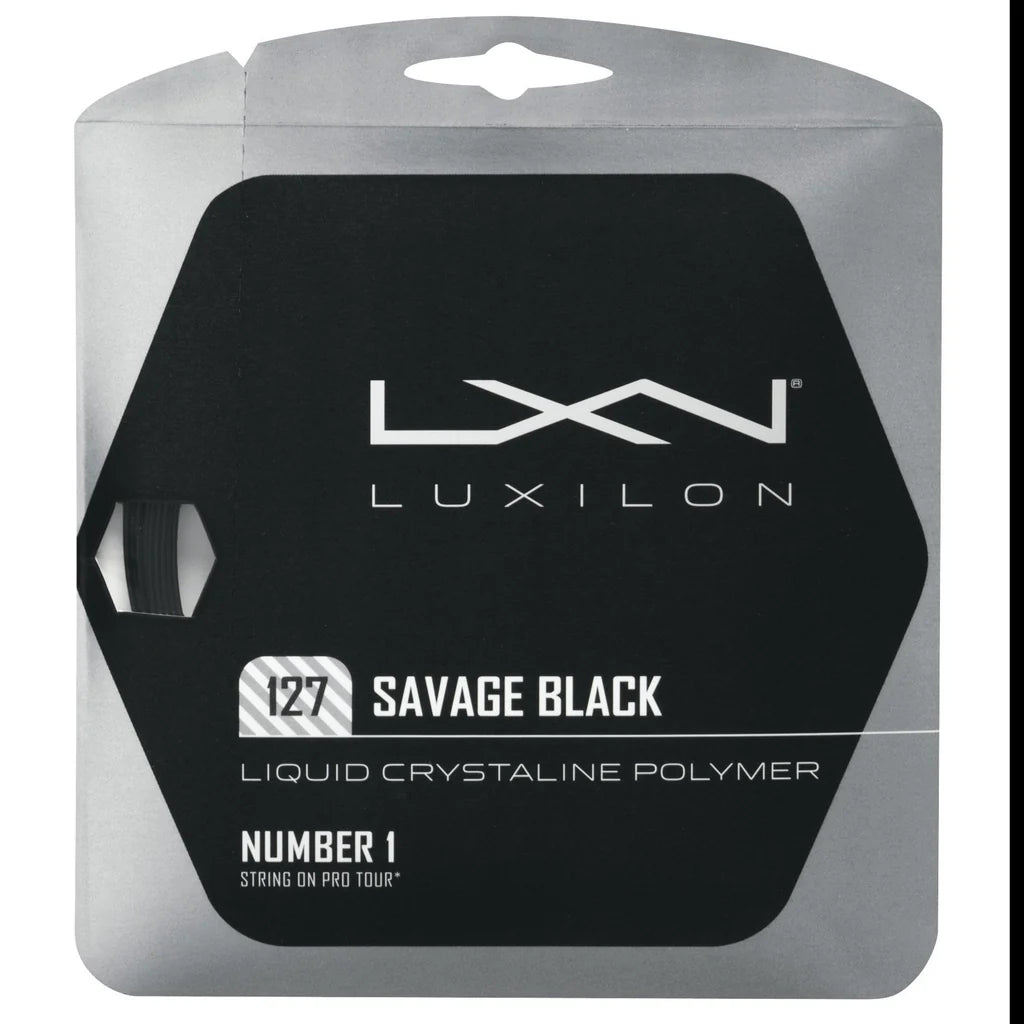 Luxilon Savage Black 16L/1.27mm - String Set - (Black)