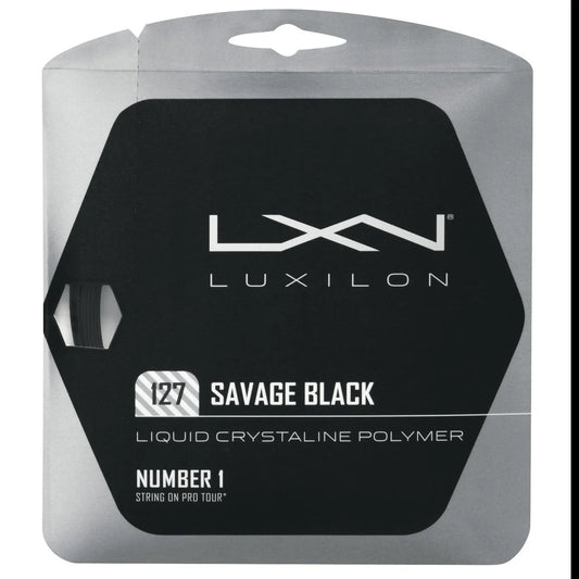 Luxilon Savage Black 16L/1.27mm - String Set - (Black)